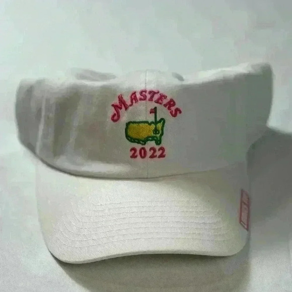 NWT - 2022 Women's Masters Golf White w/Pink Hat - Picture 1 of 4